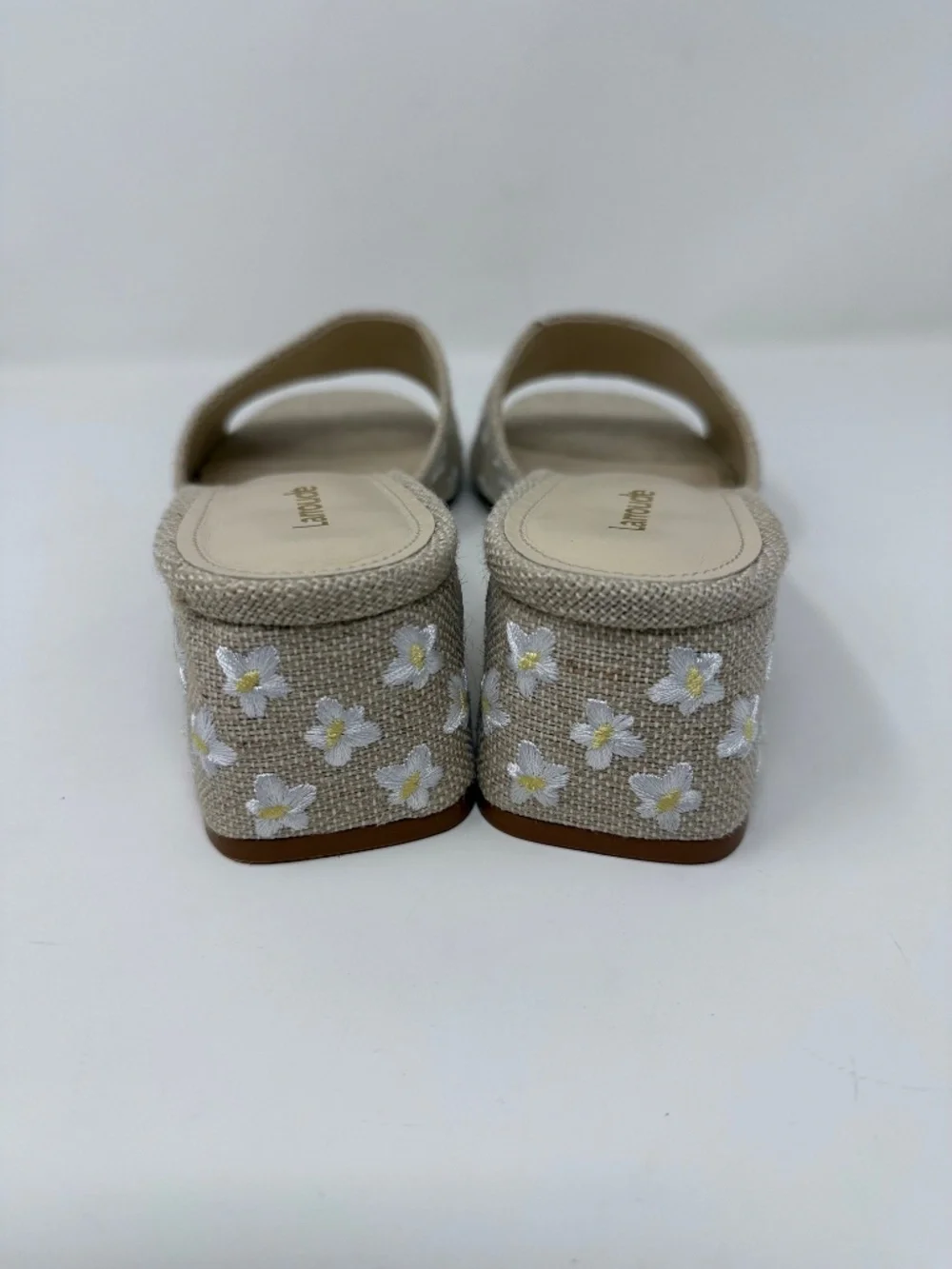Larroude Brigitte Block Heel Slip On Sandals Sz 11 - Picture 5 of 11